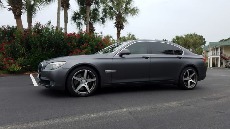 Satin Dark Gray BMW 750LI