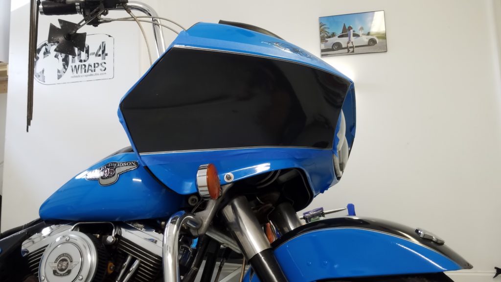 vinyl wrap harley fairing