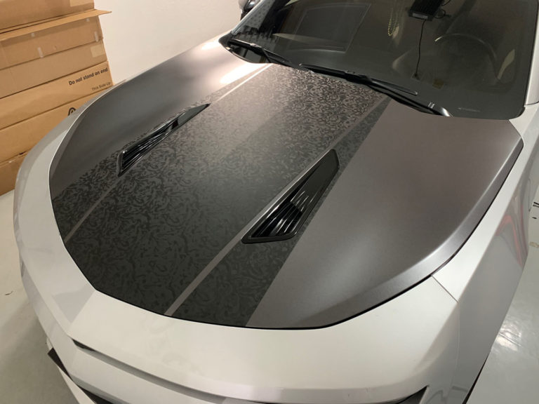 Camaro Hood wrap and accents