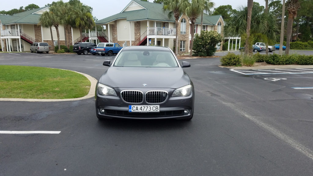 atin Dark Gray BMW 750LI custom vehicle wrap
