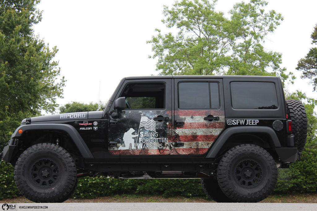 Jeep american flag wrap