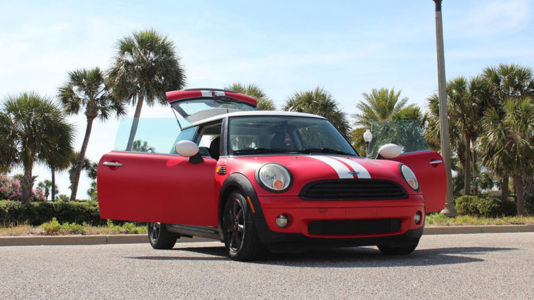 Read more about the article Satin Red Mini Cooper